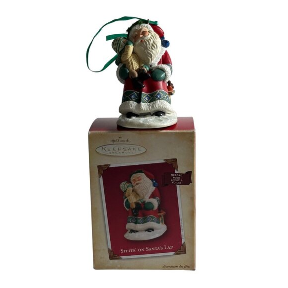 Hallmark Keepsake Ornament Sittin' On Santas Lap 2006 Christmas Untested - Picture 3 of 8
